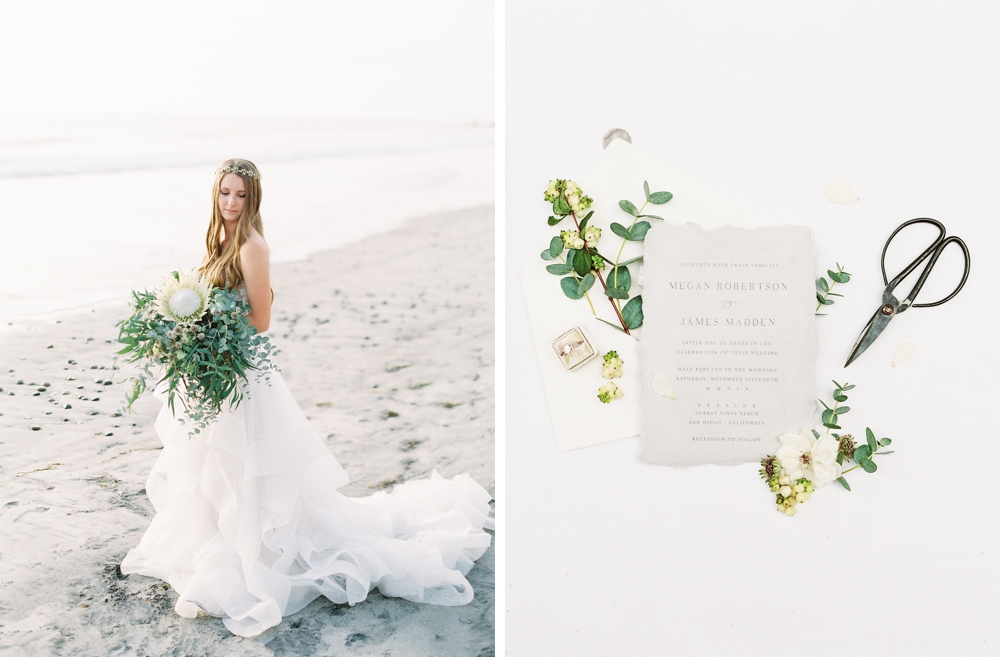 Carlsbad Beach Bridal Editorial - San Diego Photographer