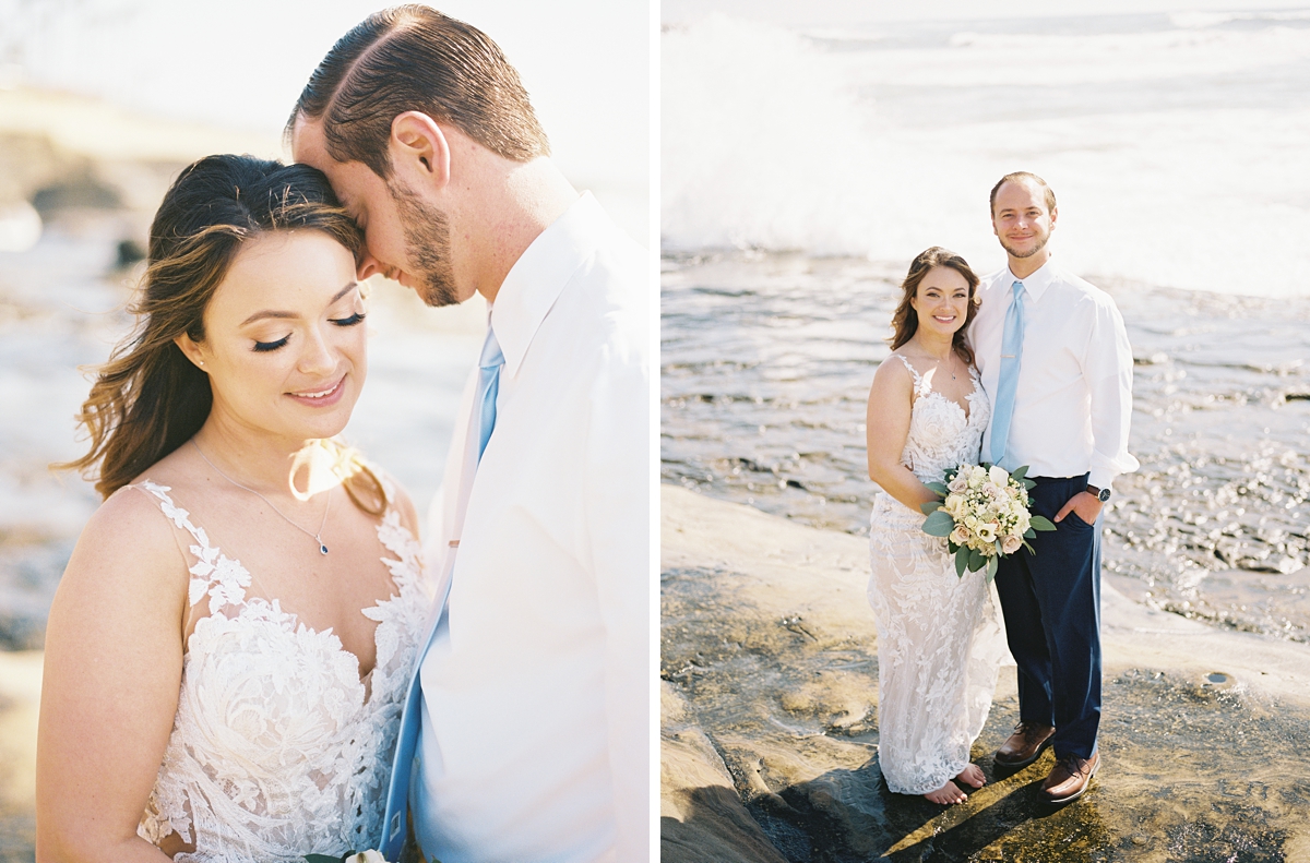 Sunset Cliffs wedding portraits - San Diego Photographer Jade Maria Photography