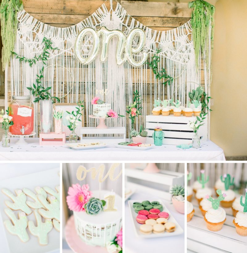 Evie's Cactus Themed First Birthday Party – Jade + Brian Photography