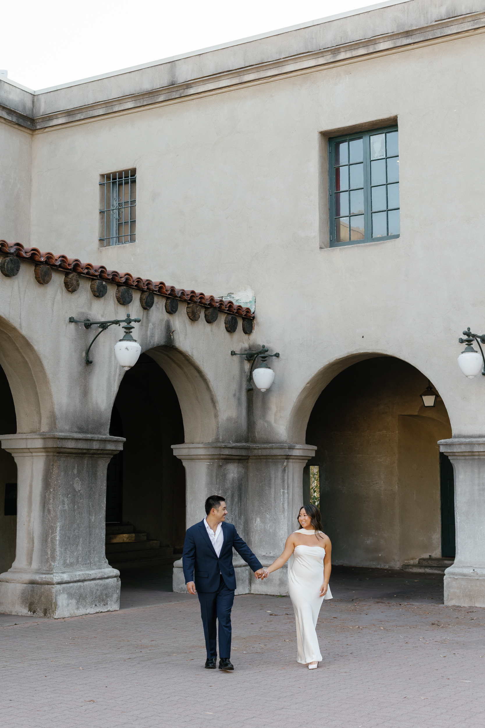 Classy Balboa Park Engagement Session film photos - San Diego engagement photographer